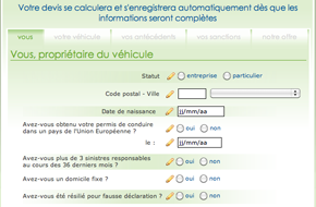 Insurance e-commerce site made with foxInCloud