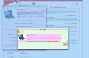 Portable computer catalog demo